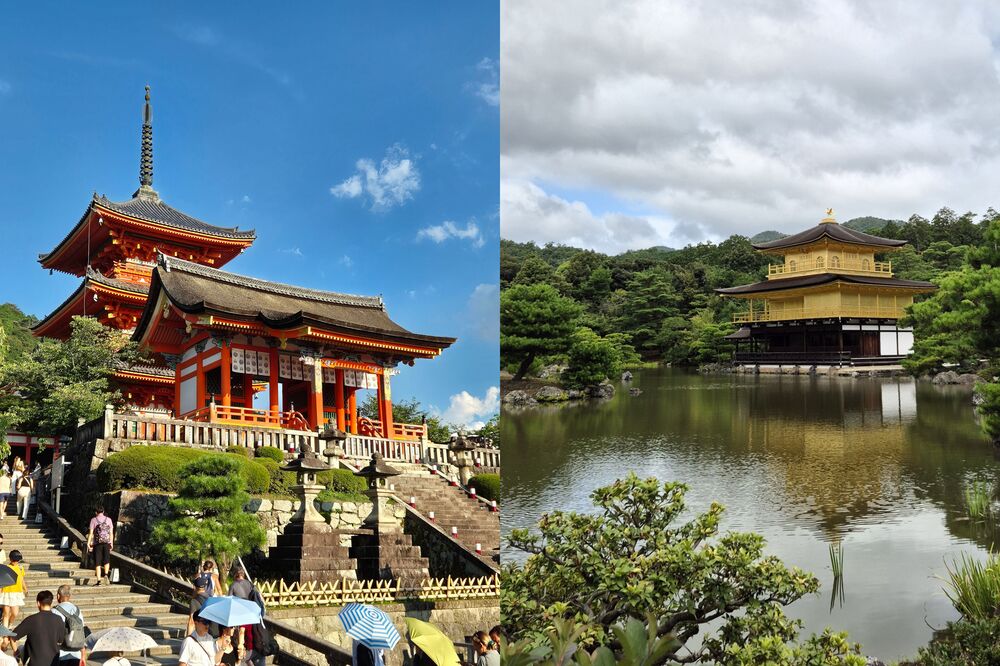 Kiyomizudera e Kinkaku-ji